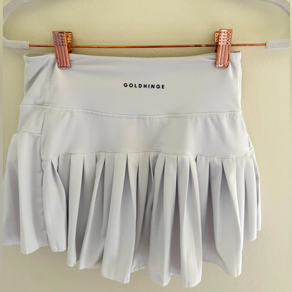 White gold hinge skirt xs